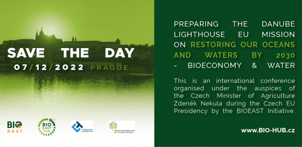 Save the date: Conference „Preparing the Danube Lighthouse – EU Mission on Restoring our Oceans and Waters by 2030” organised in Prague on 7 December 2022