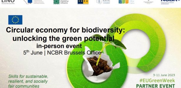 In-person, onsite event on Circular economy for biodiversity: Unlocking the green potential (5 June 2023 I 12:00 – 16:40)
