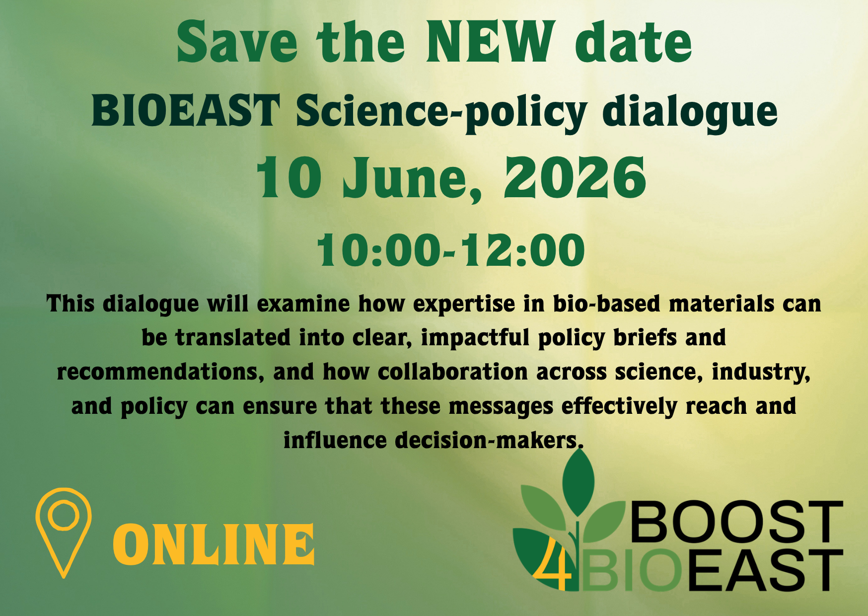 Save the date: 10 June 2026
