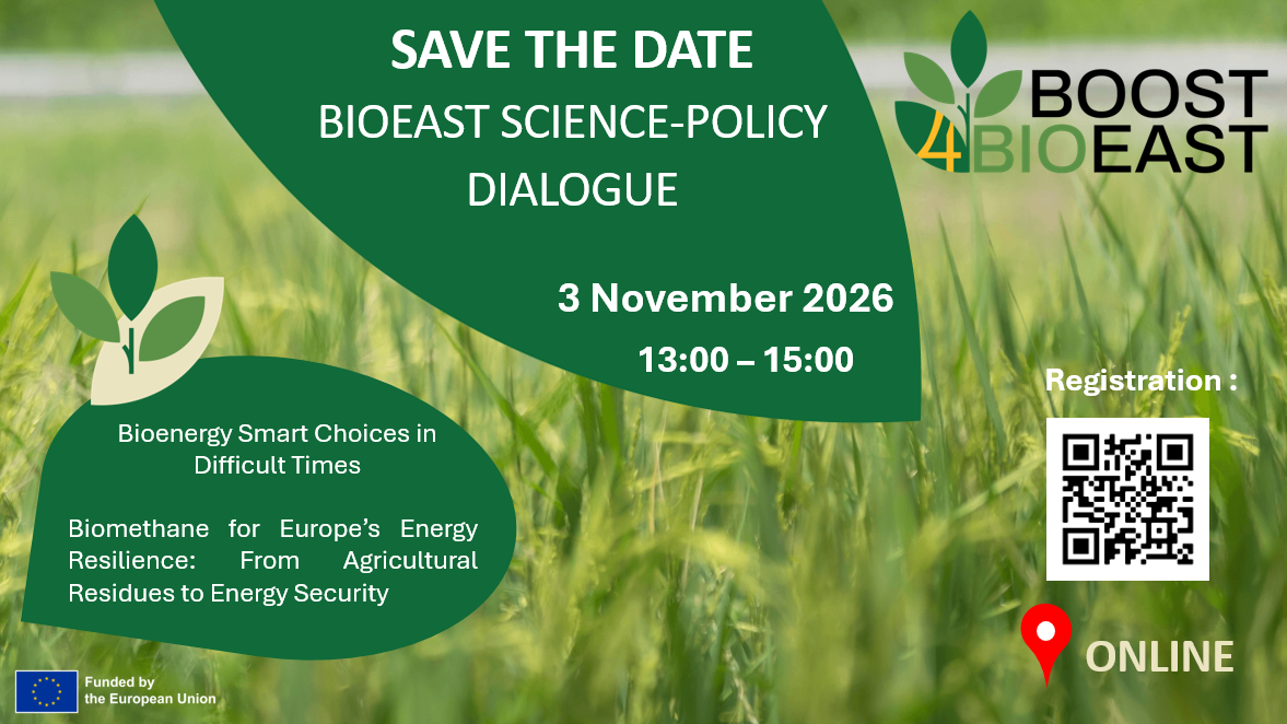 Science Policy Dialogue - Biomethane for Europe’s Energy Resilience: From Agricultural Residues to Energy Security